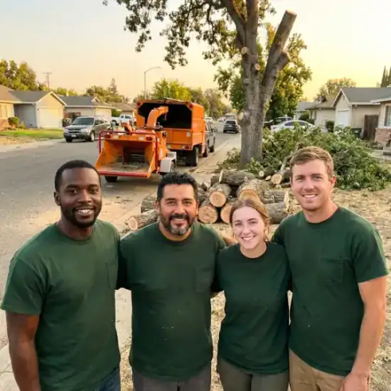 3D Tree Services crew after a Los Angeles tree removal job